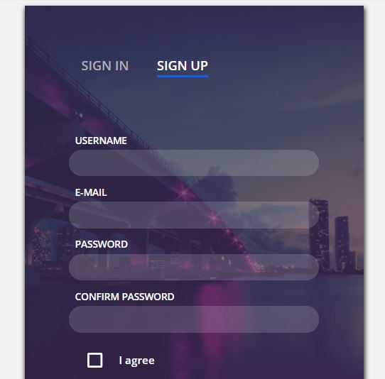 Beautiful HTML CSS Sign Up and Registration Form OnAirCode