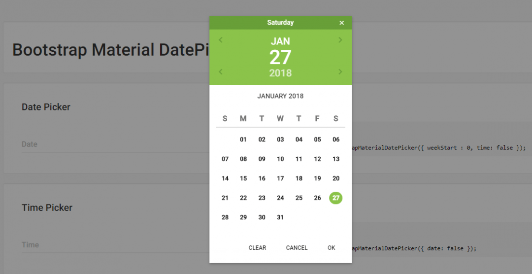 10+ Date Picker For Bootstrap OnAirCode