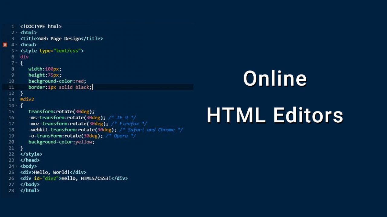 10 Best Free Online HTML Editors OnAirCode