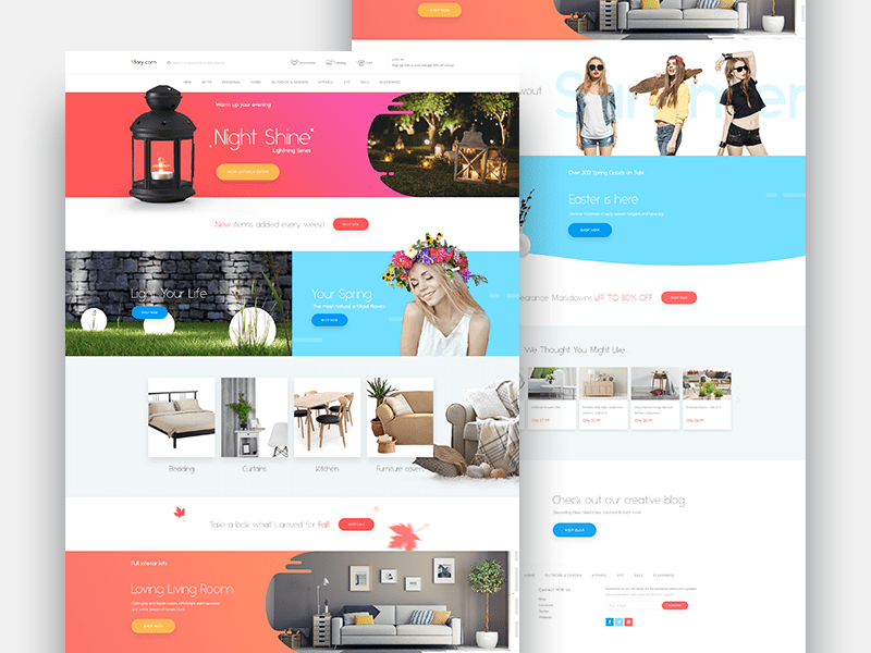 20+ Beautiful site UI Design OnAirCode