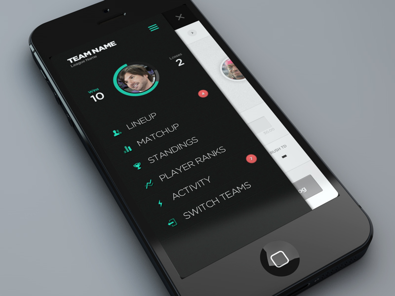 25+ Mobile Navigation Menu UI Design Inspiration OnAirCode