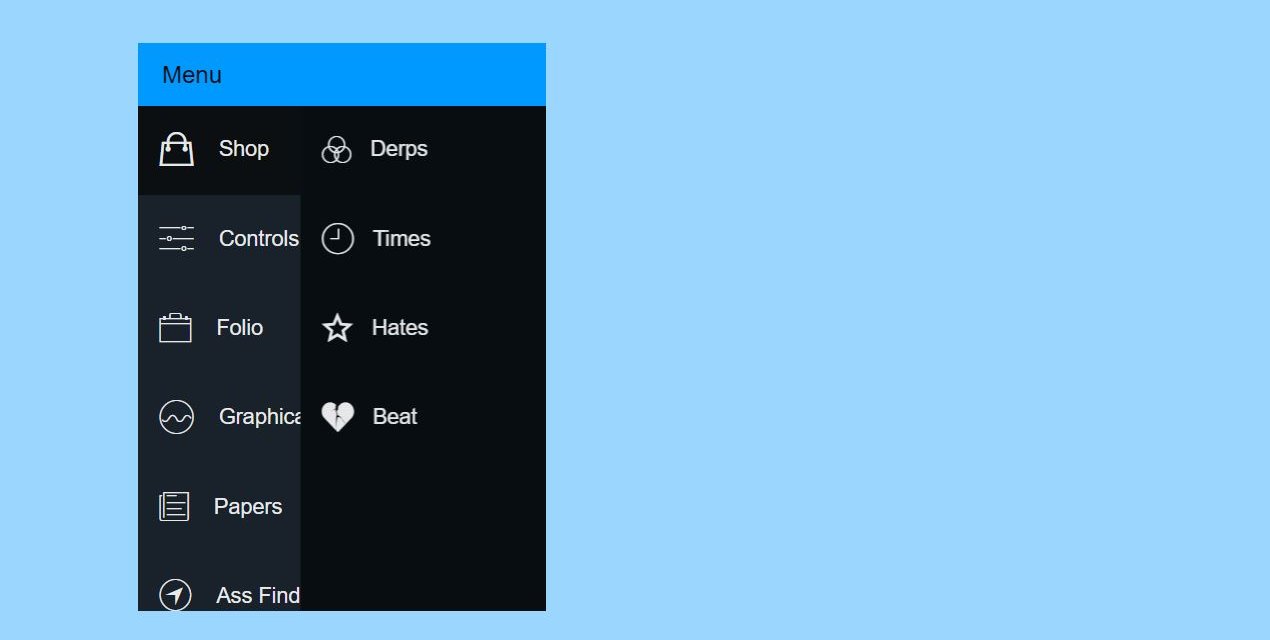 20+ Awesome Sidebar CSS Menu Examples OnAirCode