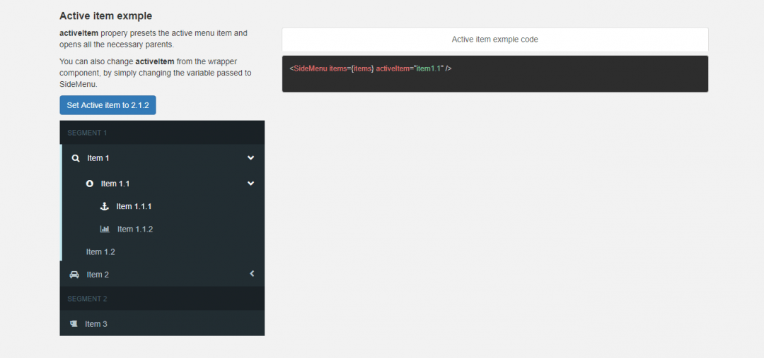 React Sidebar Menu Component Examples OnAirCode