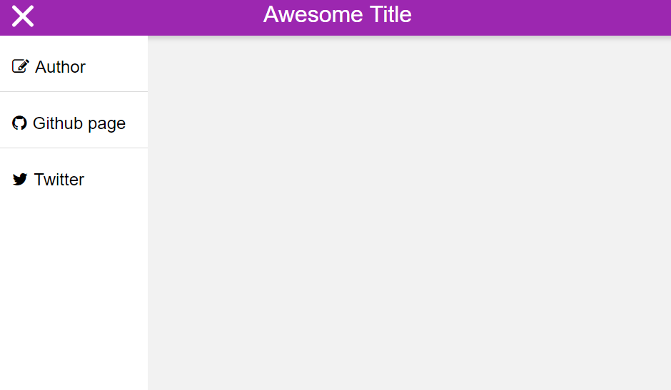 React Sidebar Menu Component Examples OnAirCode