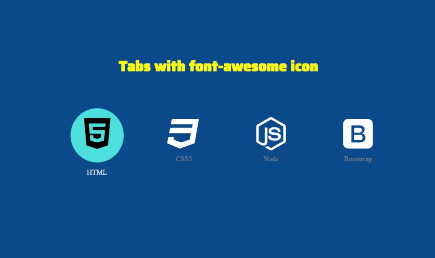 How to Make Icon Tab Menu with CSS OnAirCode