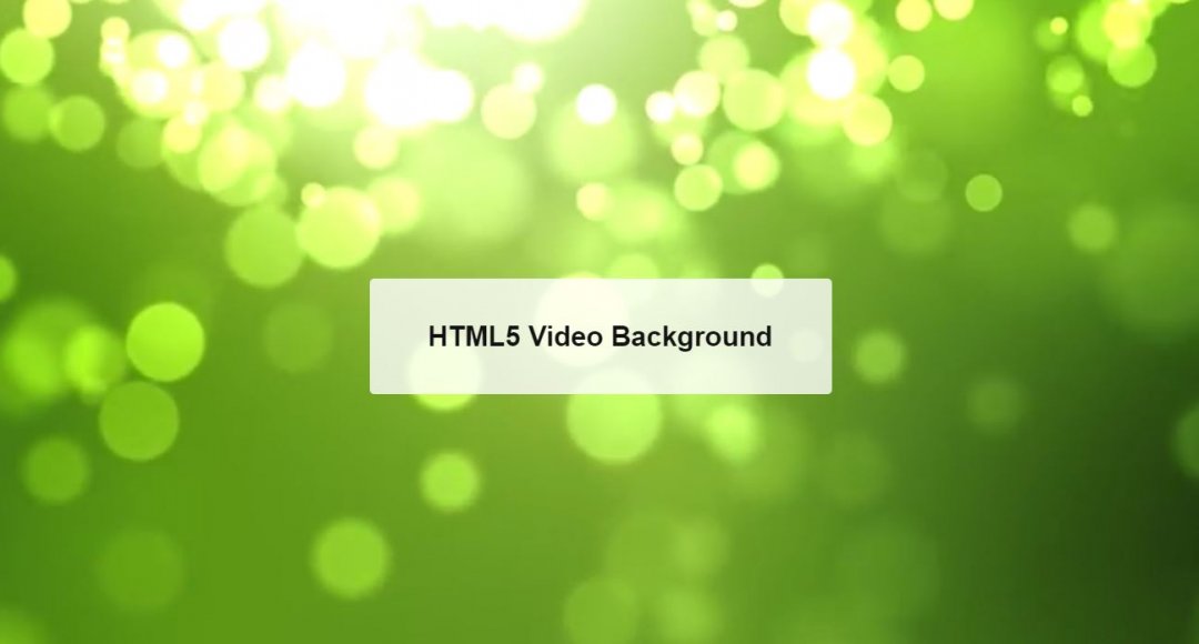 20 Background Video CSS Examples Code Snippet OnAirCode