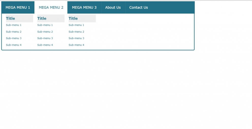 13+ Mega Menu CSS Examples Snippet OnAirCode