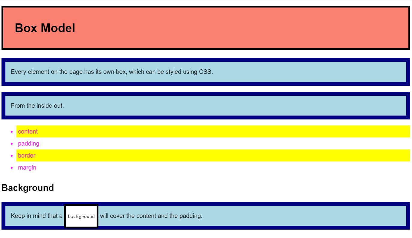 15+ CSS Box Model Examples with Code Snippet OnAirCode