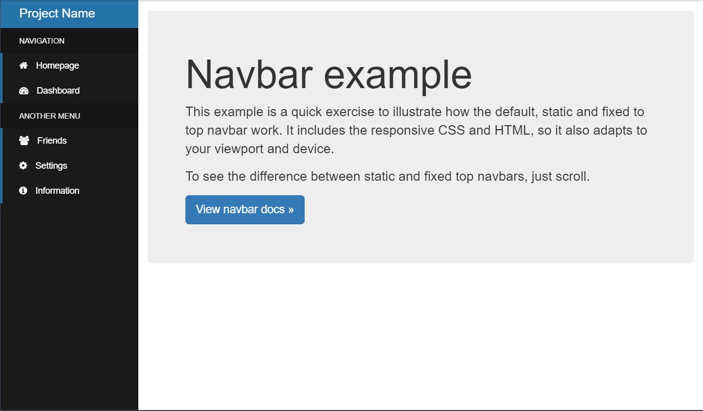 23+ Bootstrap Sidebar Awesome Examples OnAirCode