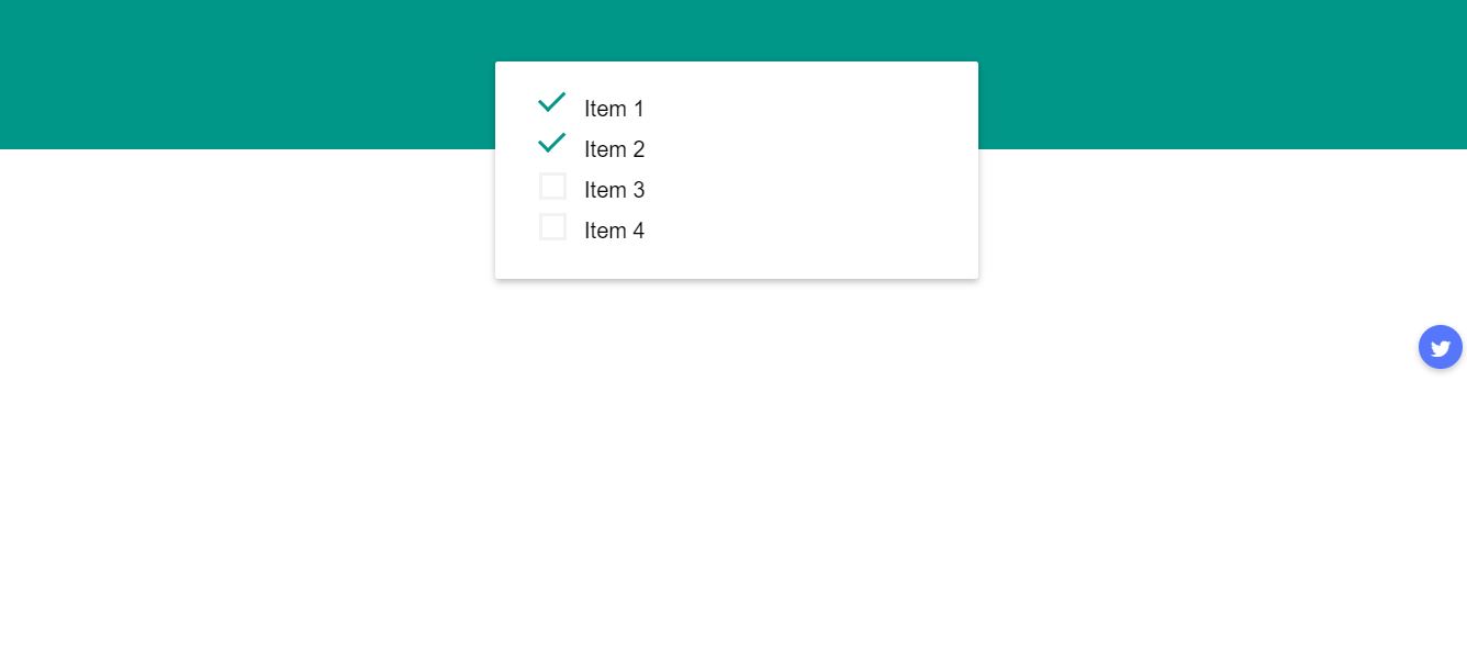 google material style checkbox
