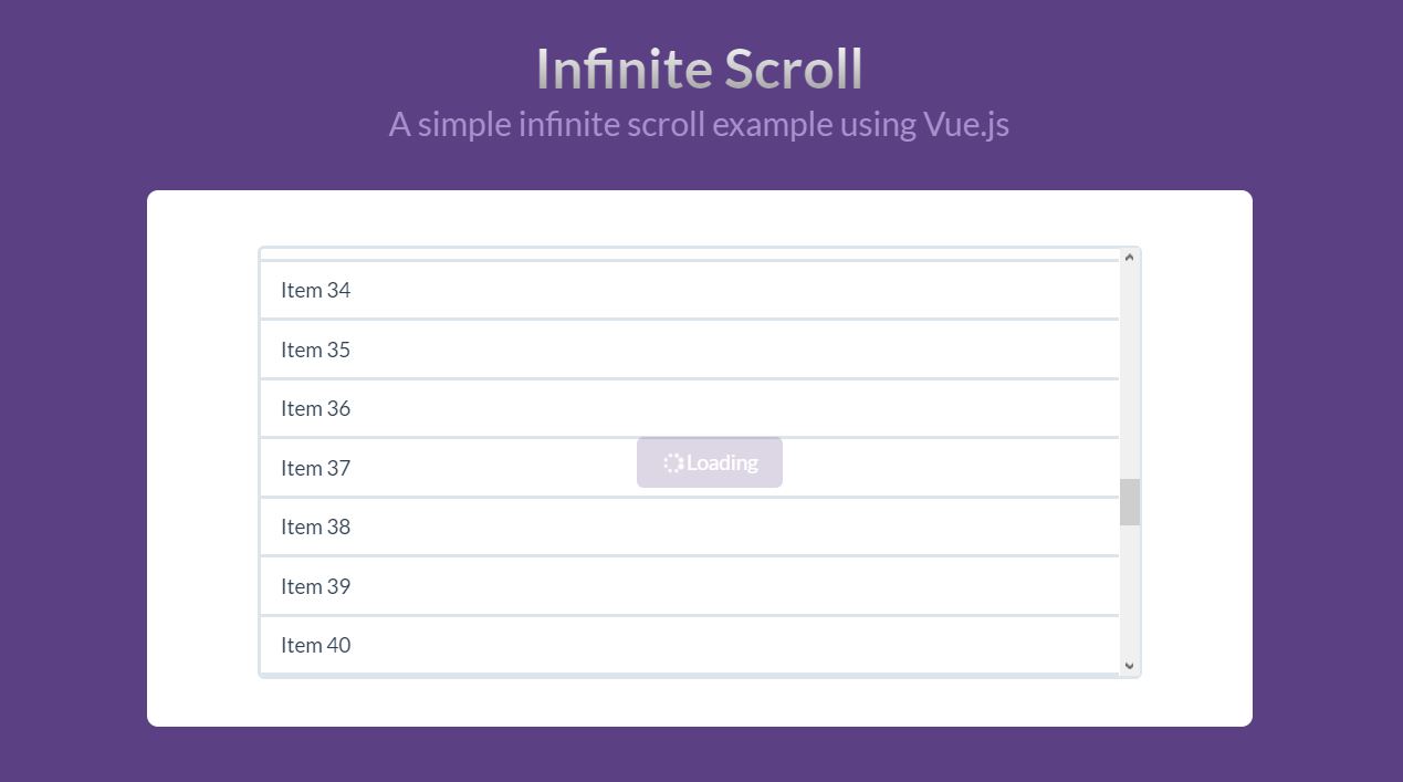 12+ Bootstrap Infinite Scroll Examples Code Snippet OnAirCode