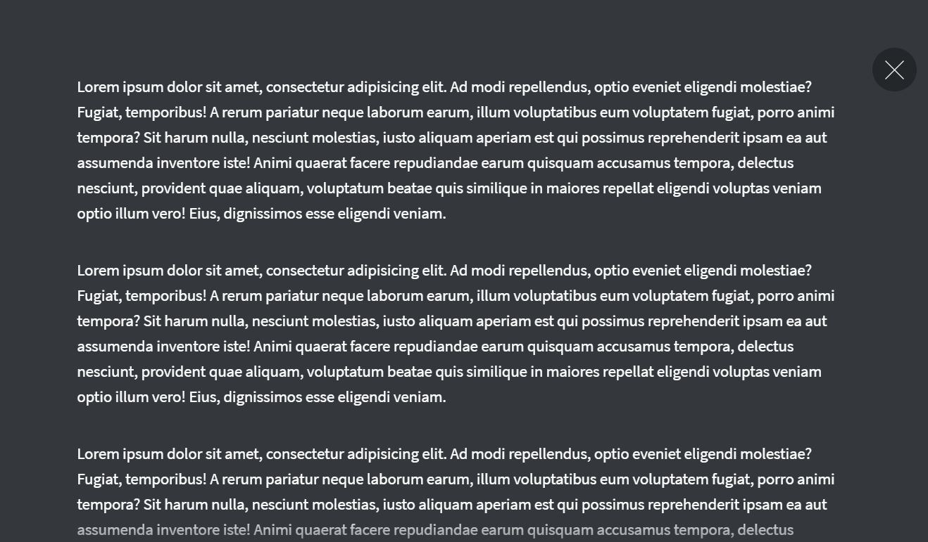 Morphing Modal Window Example 