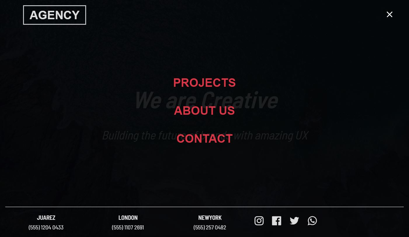 Awesome JavaScript Full Screen Menu examples