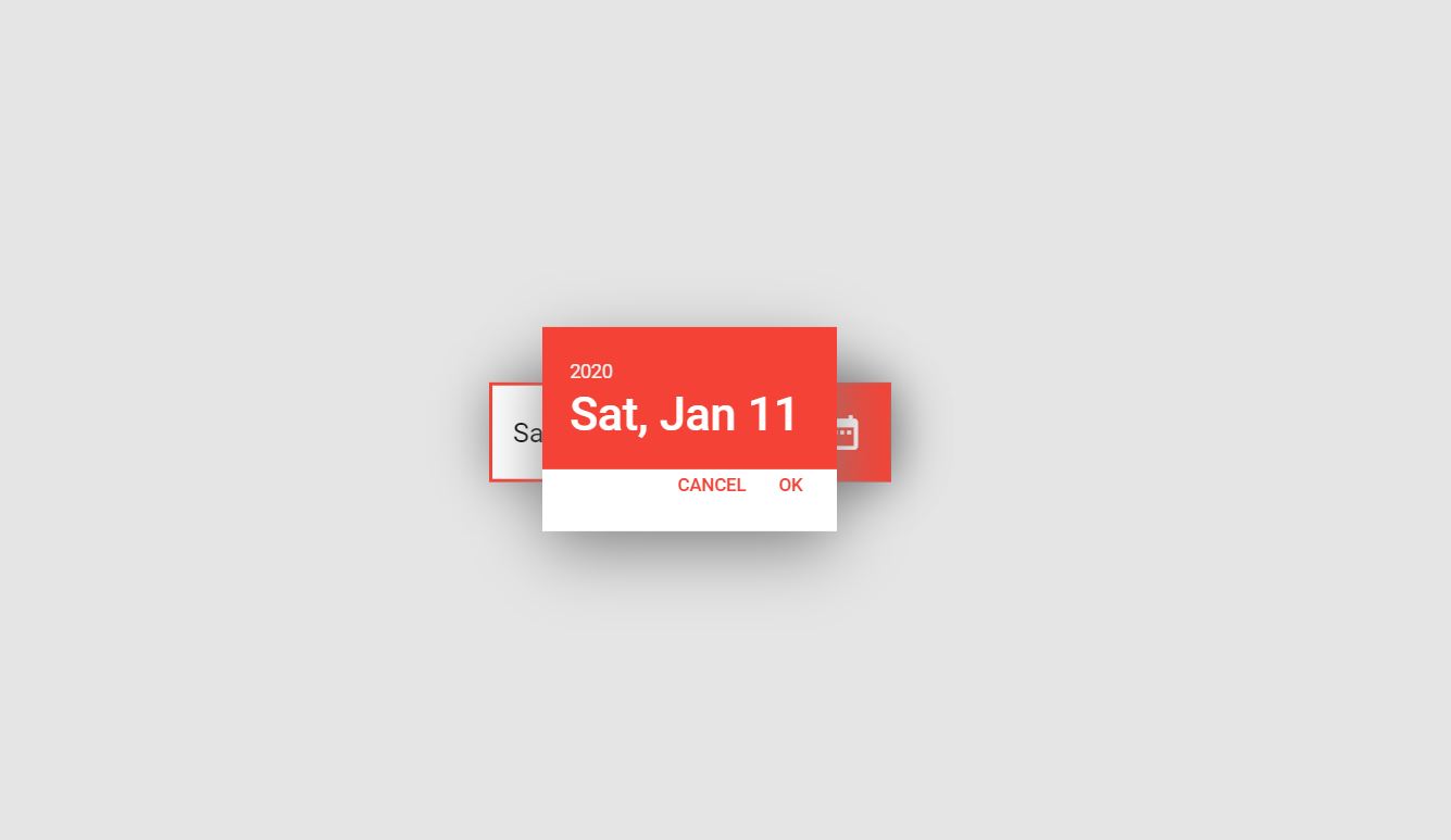 Material Design Website Date Year Pickers 
