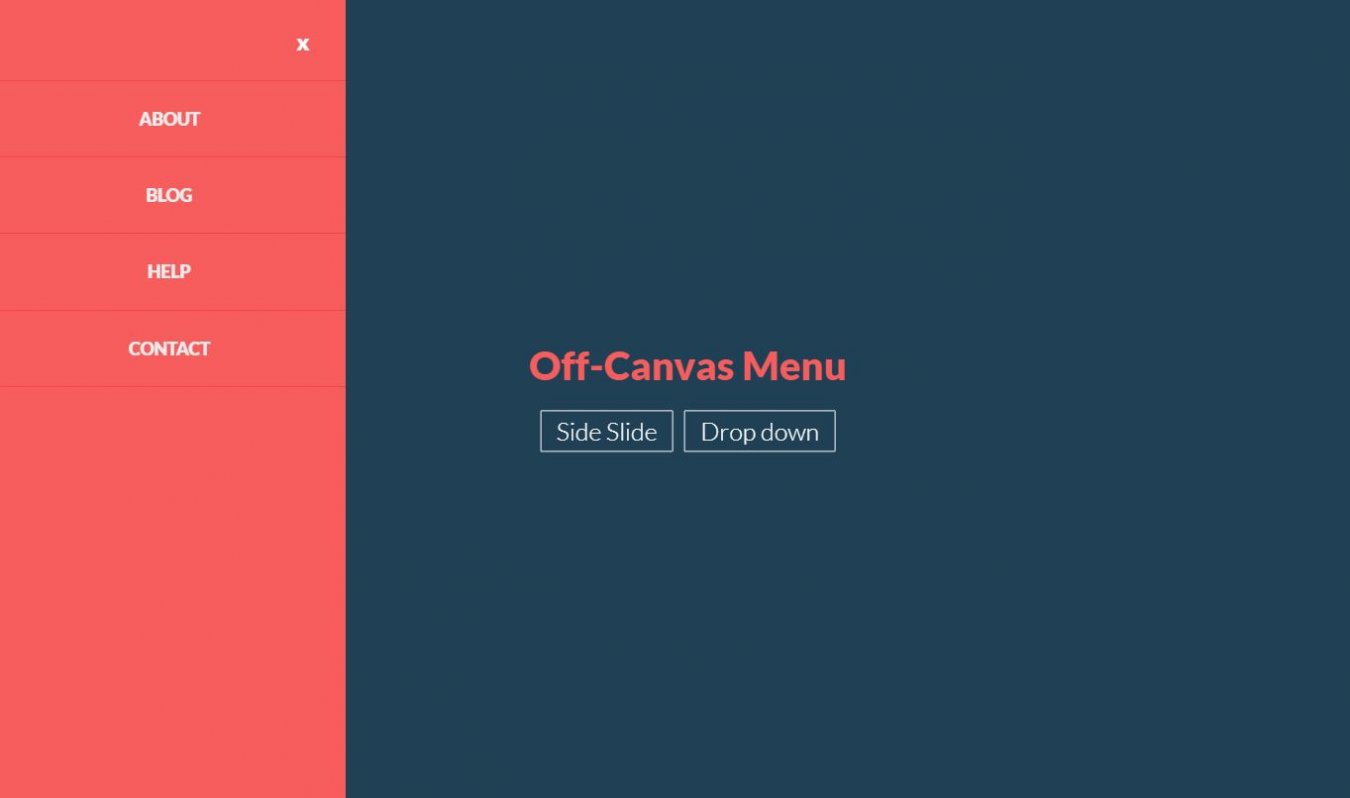 22+ JavaScript Off Canvas Menu Examples OnAirCode