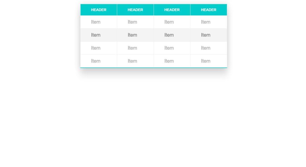 18+ JavaScript Table Design Examples - OnAirCode