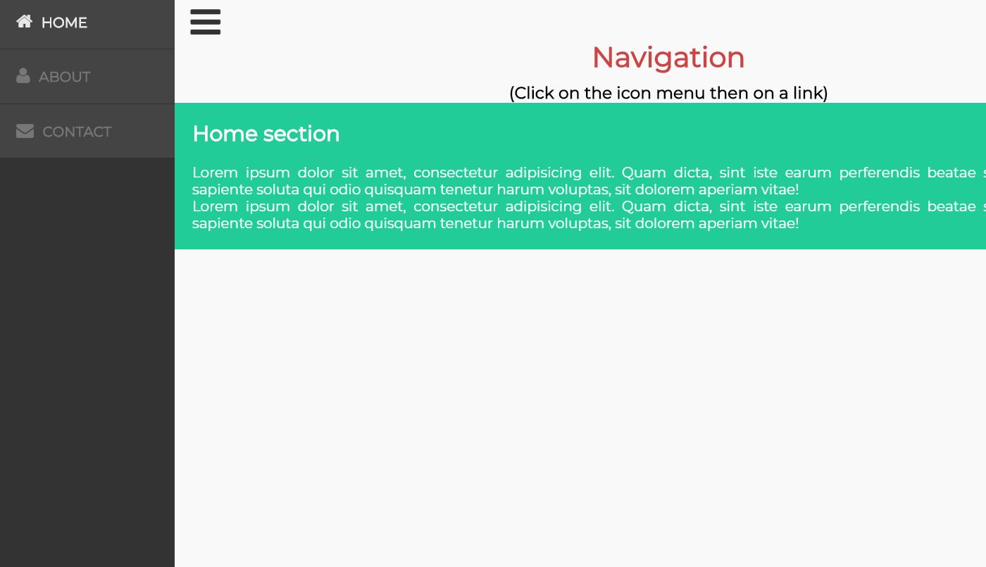 Website Navigation Menu