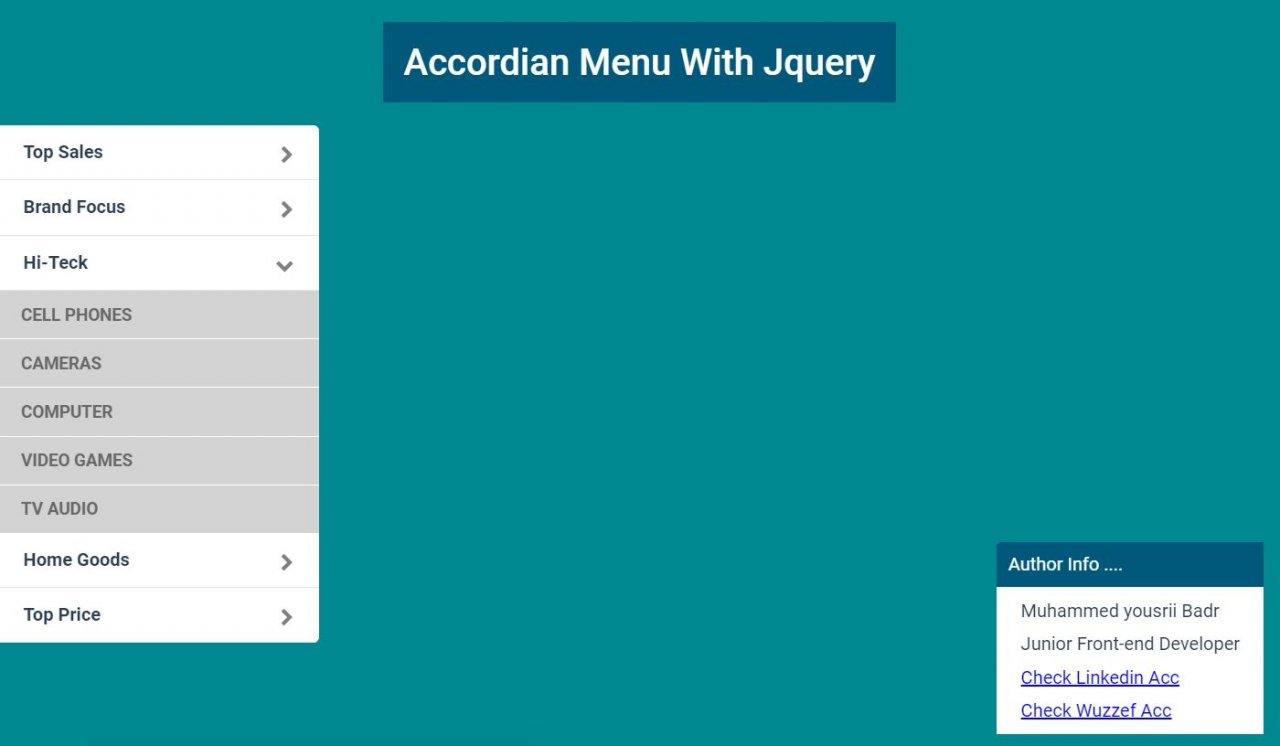 18+ JavaScript Accordion Menu Examples OnAirCode