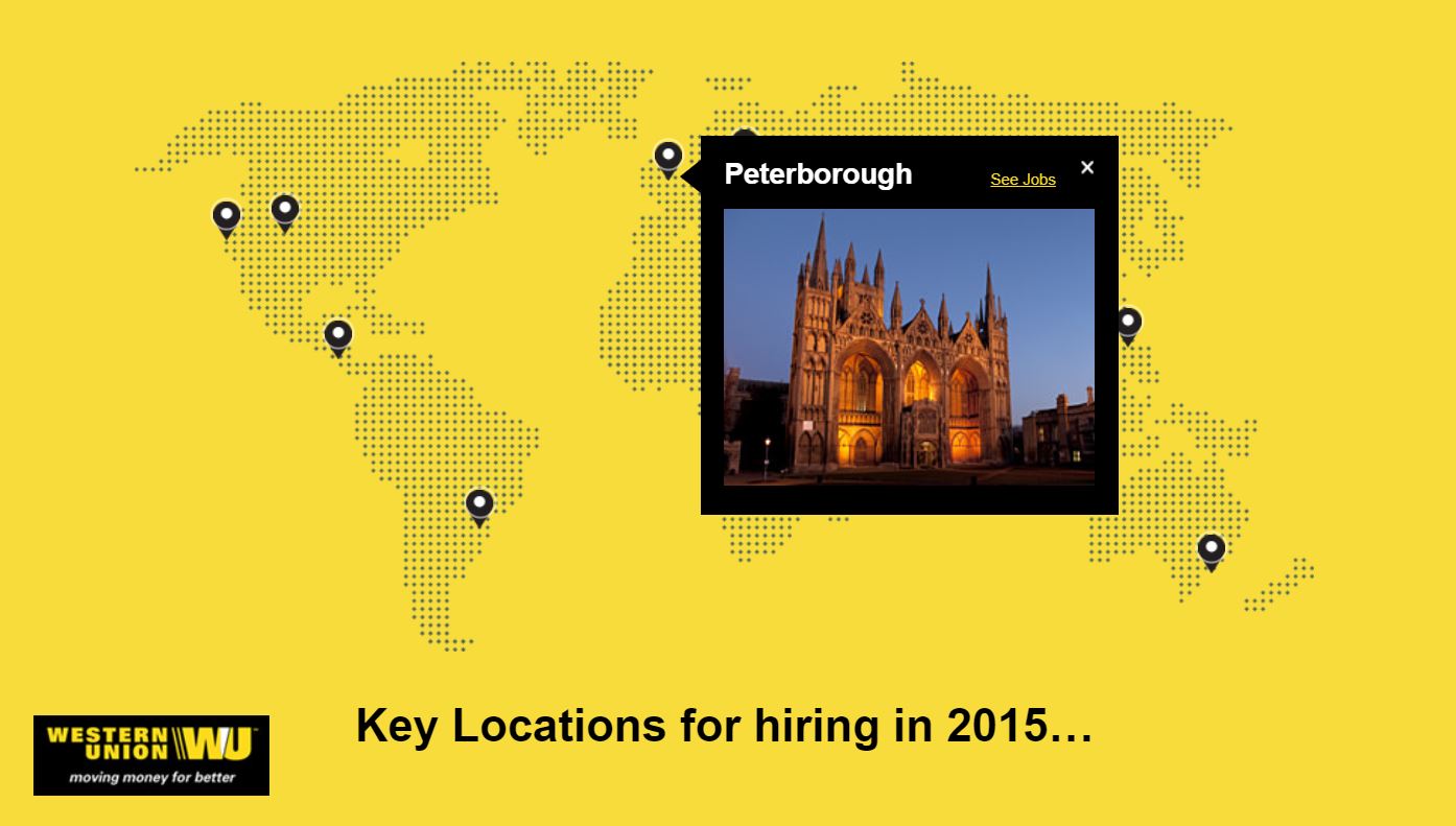 Javascript Animated Map PinsTooltips 
