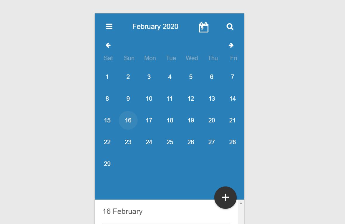 30+ JavaScript Calendar Design Code Examples - OnAirCode