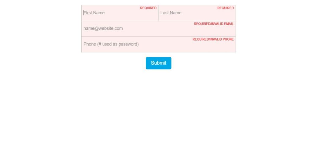 18+ JavaScript Form Validation Code Examples - OnAirCode