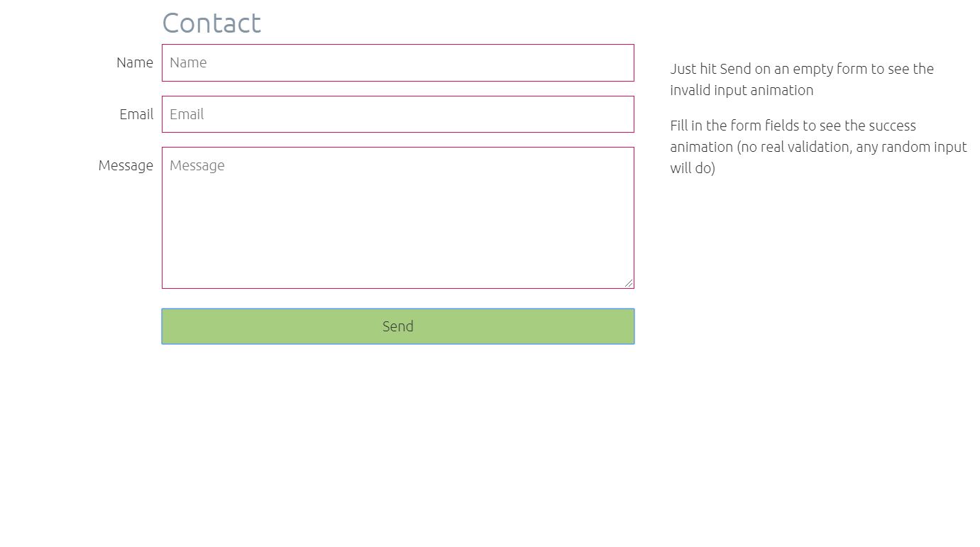 Form Feedback JS Example