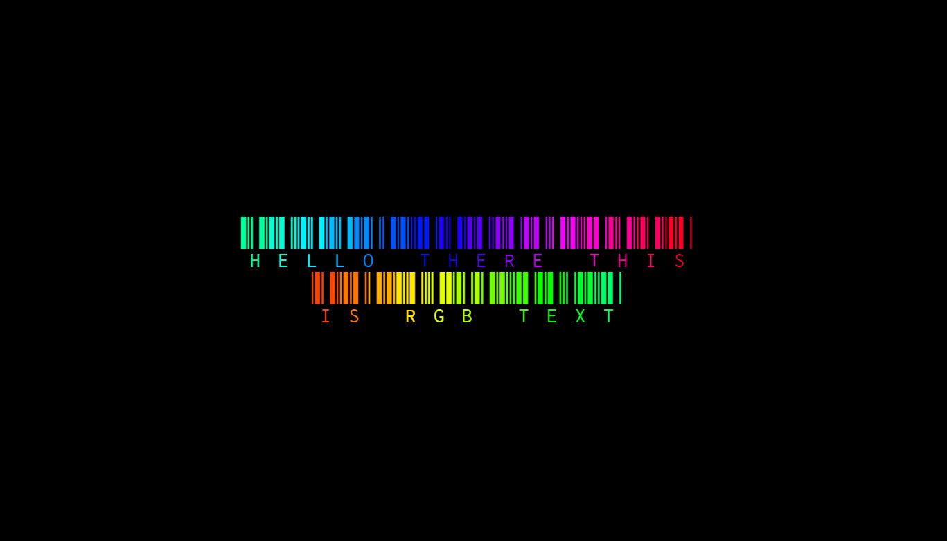 Jsbarcode Style RGB Text 