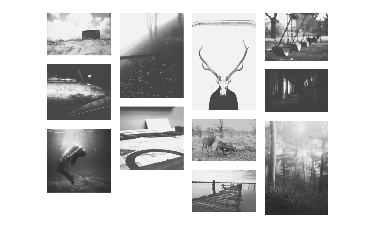 JavaScript/JS Masonry Photo Gallery Example