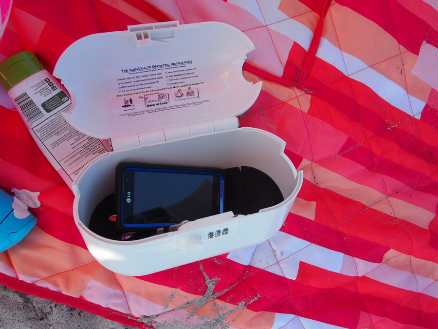 AquaVault Securing Your Things While at Beach or Pool