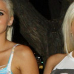 Karissa and Kristina Shannon Bikini by the pool – Celebrity Wiki