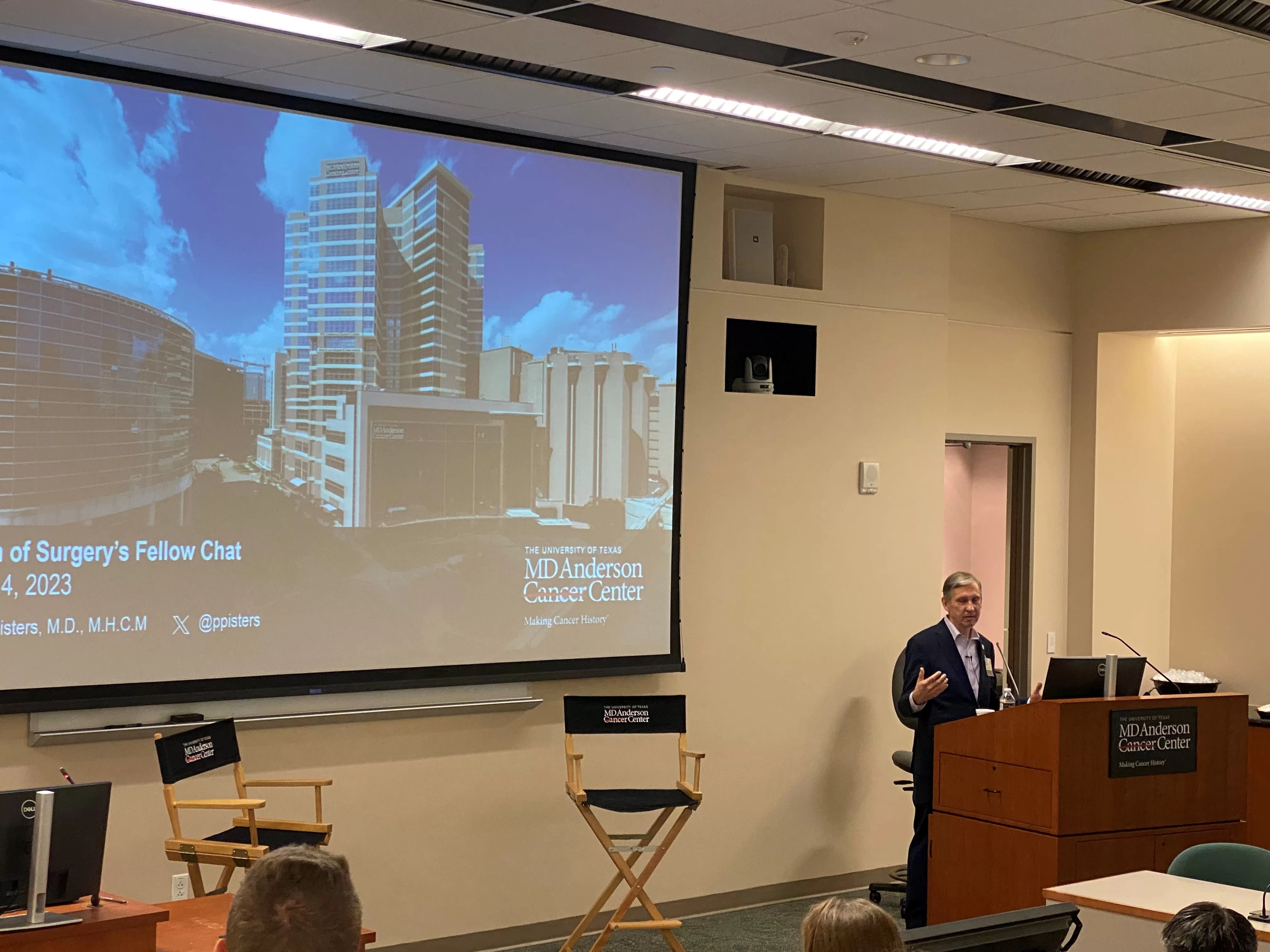 Peter WT Pisters Great to start the day with MD Anderson Cancer Center