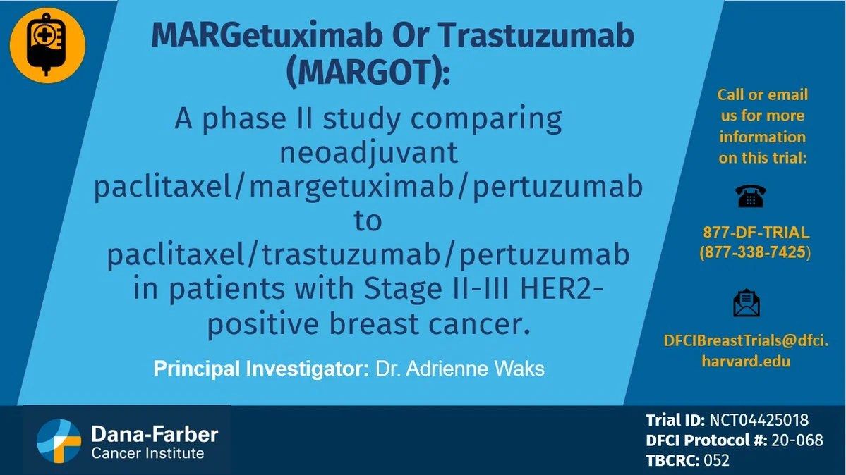 The MARGOT is optimizing preoperative therapy for Stage IIIII HER2