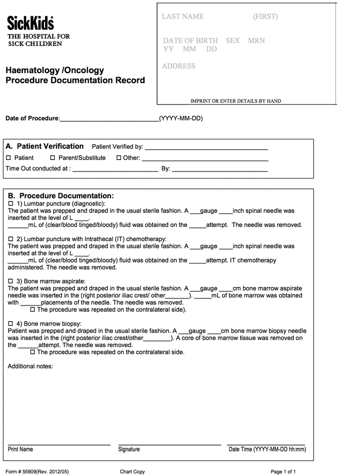 Procedures in Pediatric Oncology Practical Guidelines Oncohema Key