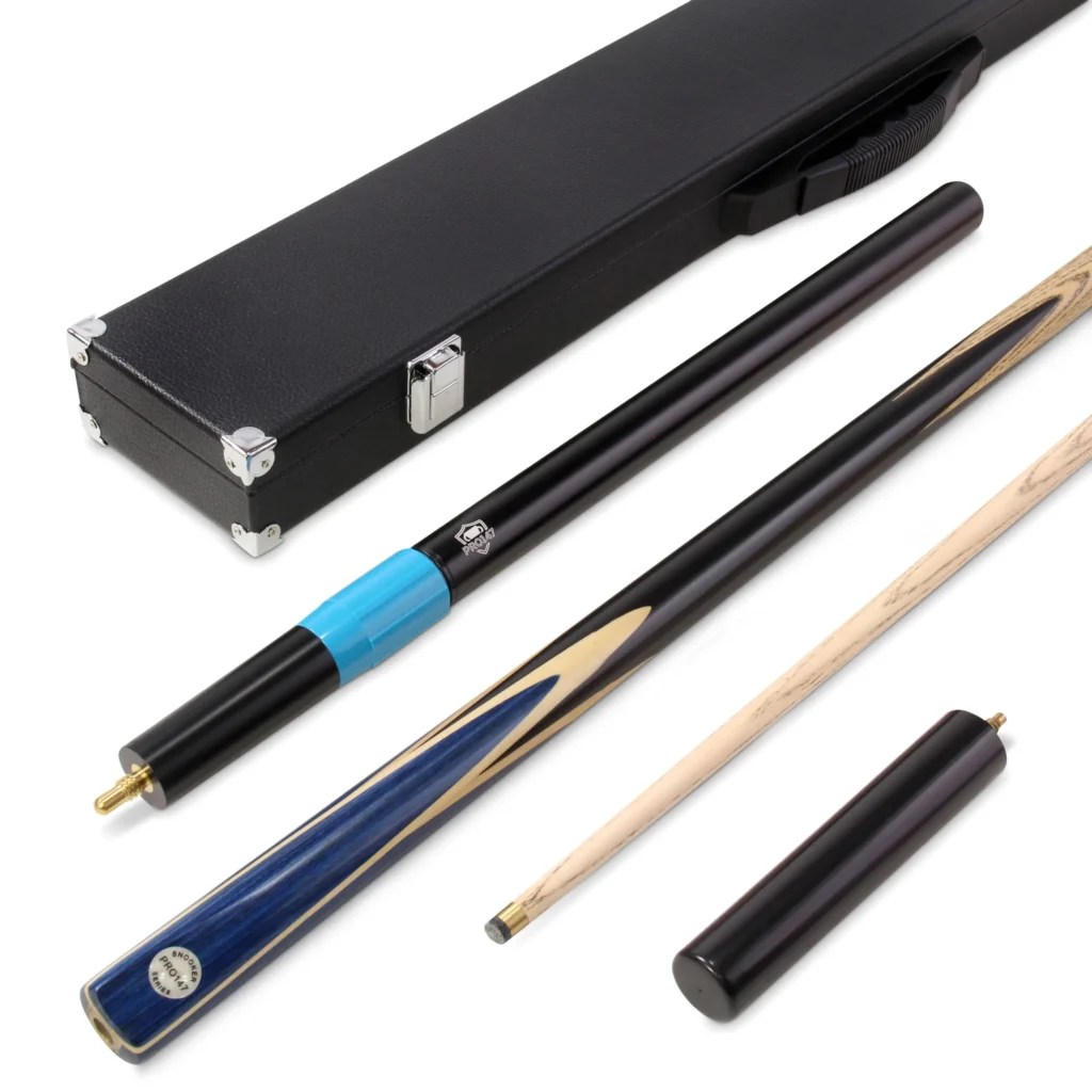 Pro147 Blue Windsor 57" 2 Piece Snooker Pool Cue And Case Set 9.5mm Tip