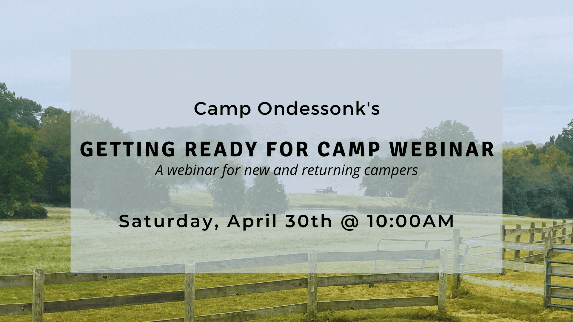 Camp Ondessonk Fall Festival 2023 Events For September 5 – November 6 – Camp Ondessonk