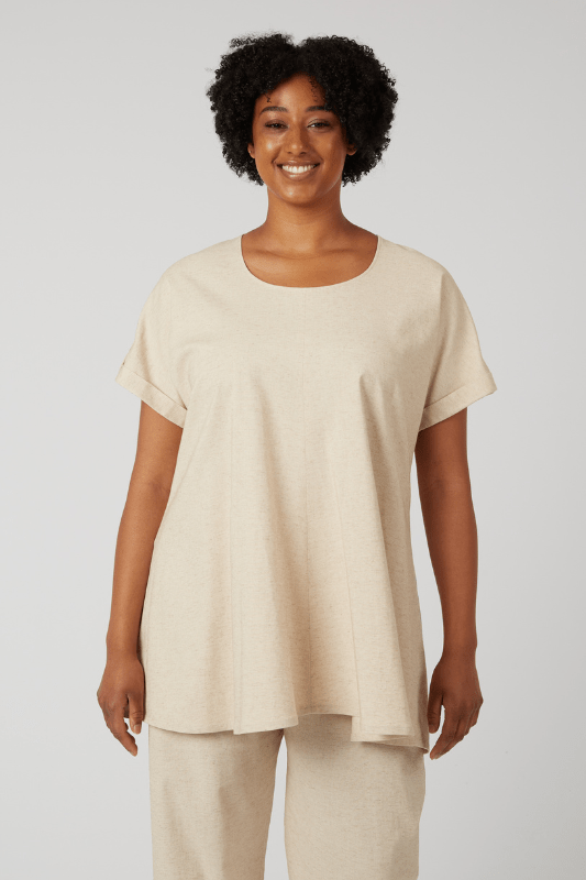 Plus Size Stone Linen Tops Plus Size Stone Linen Tops