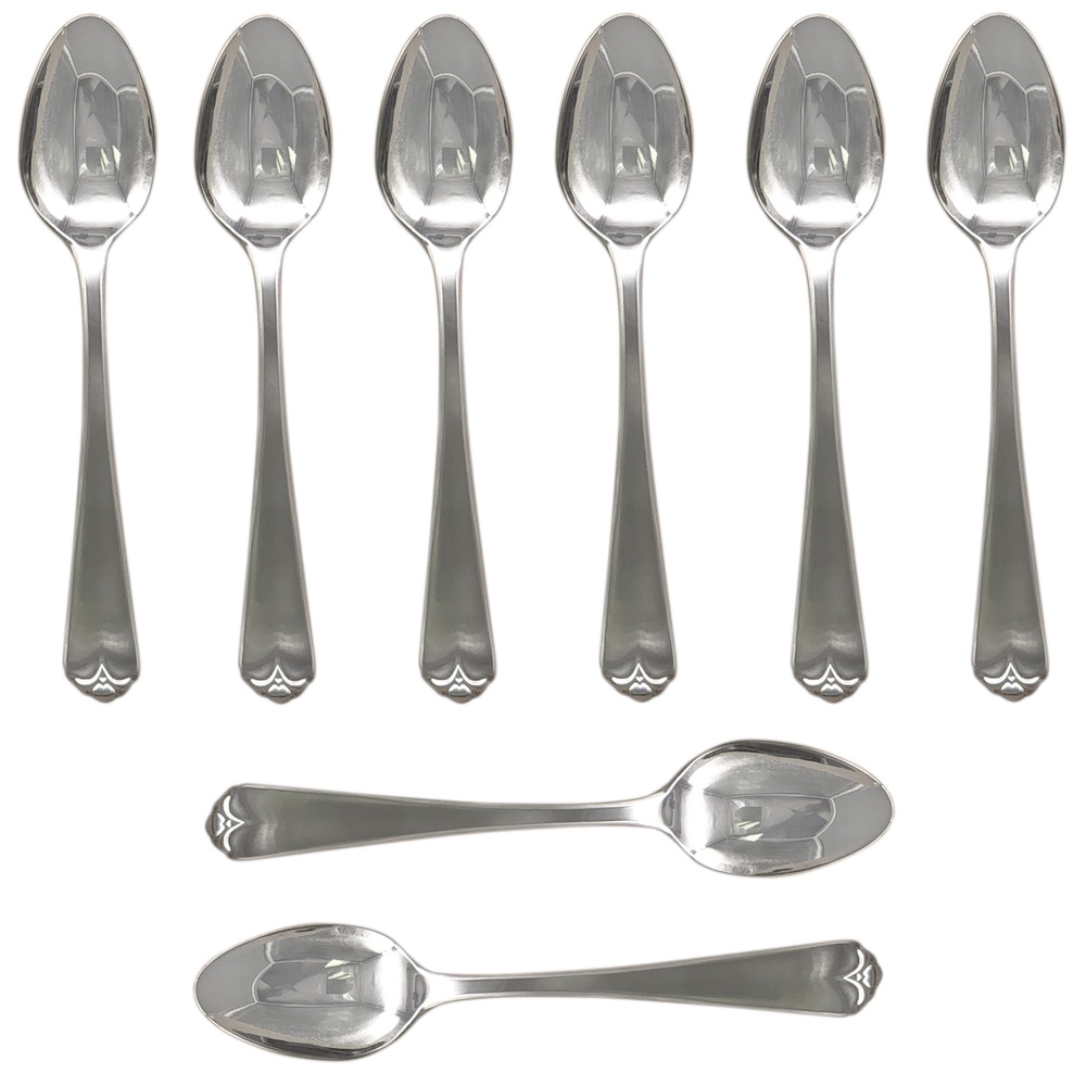 Wallace Lotus 18/8 Stainless Steel Teaspoon (Set of Eight) eBay