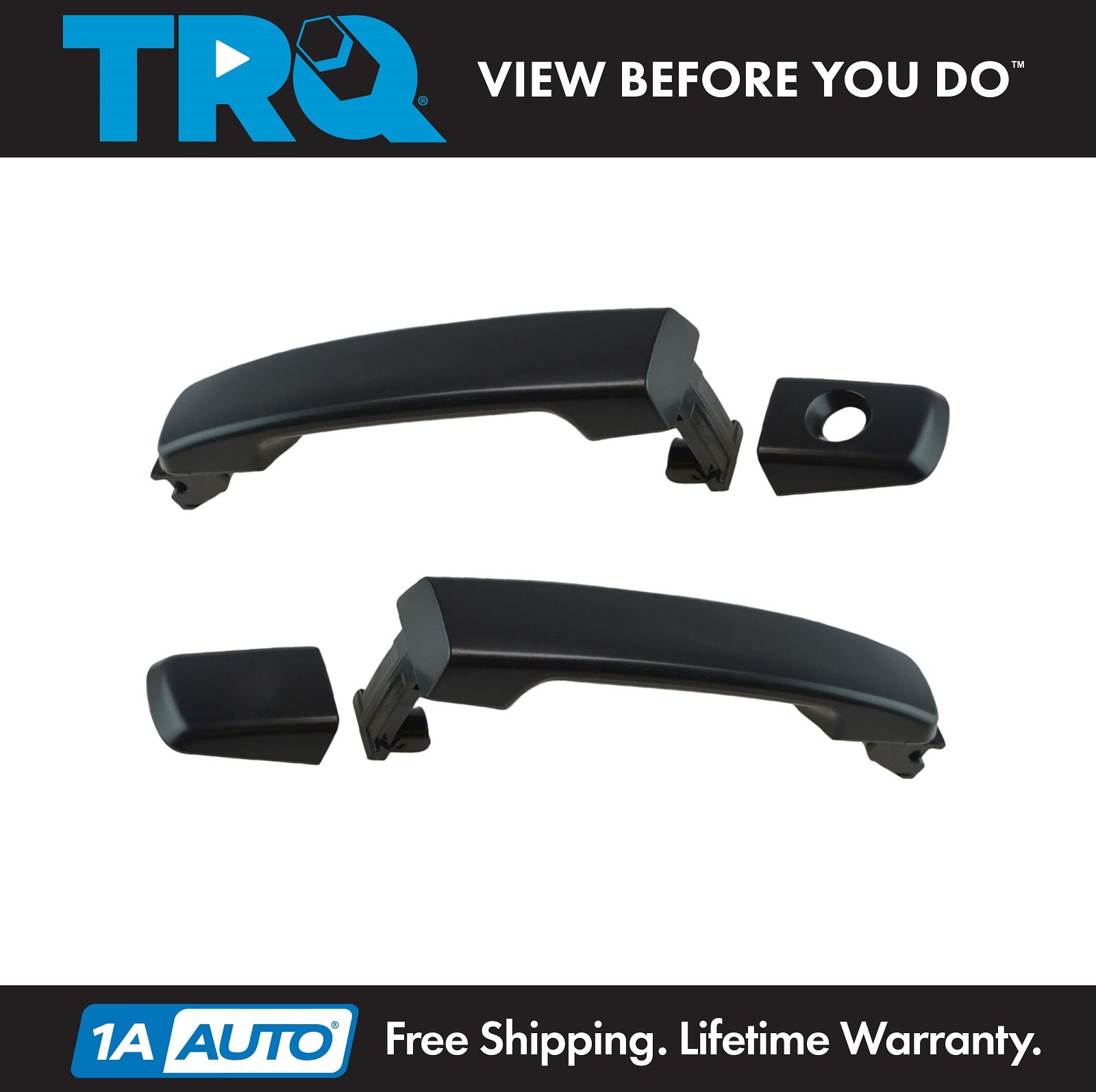 Front Exterior Outside Door Handle LH RH Pair Set for