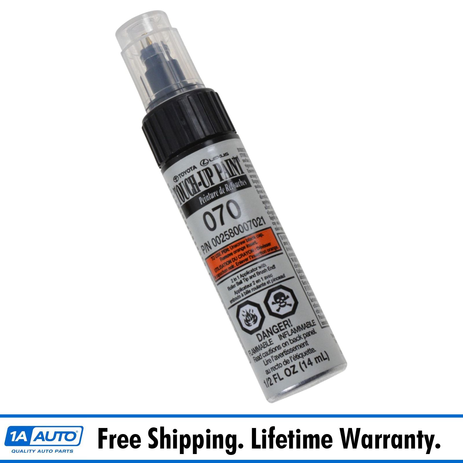 OEM TouchUp Paint Pen Brush Blizzard Pearl 070 Paint Code for Toyota