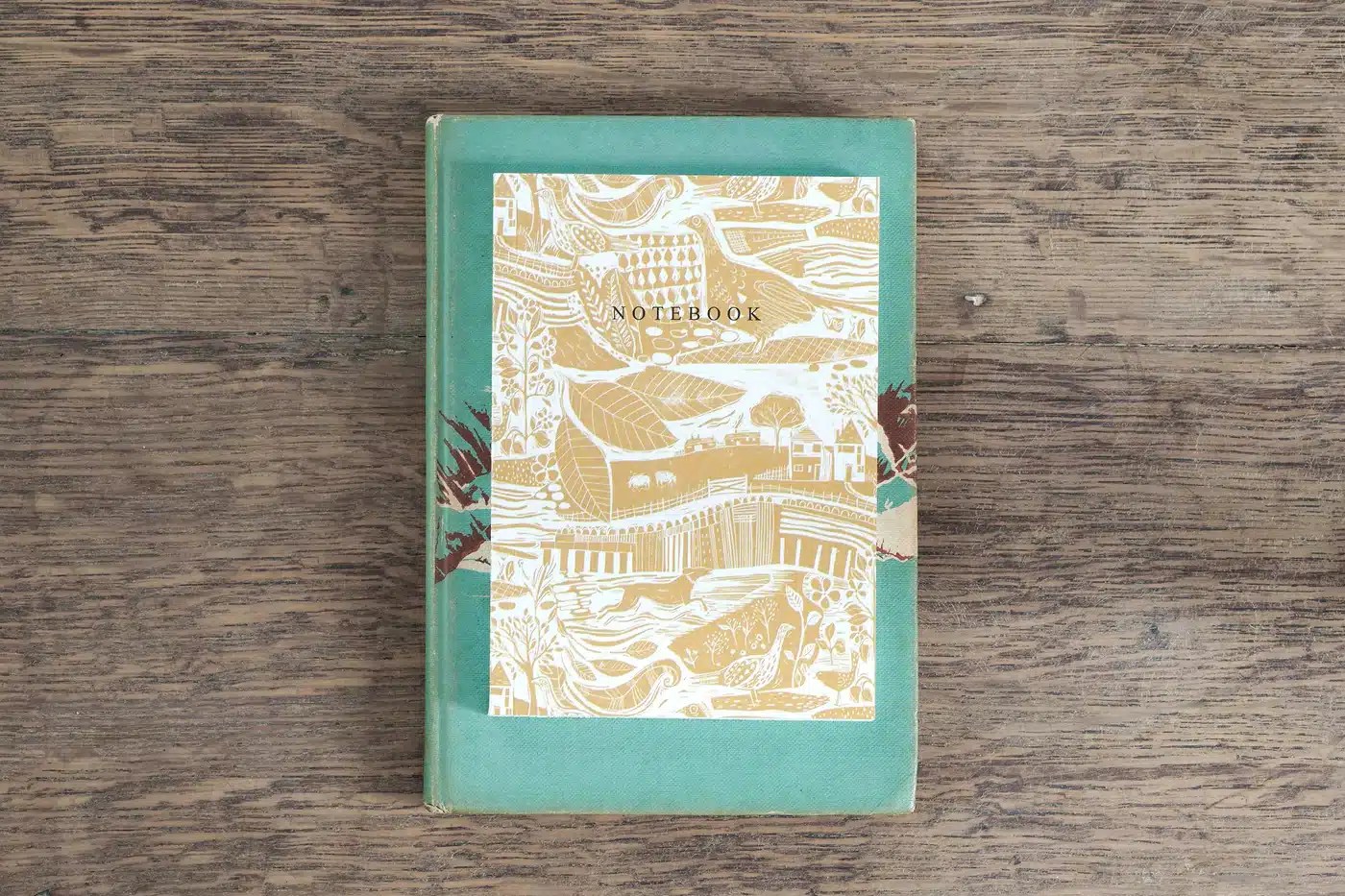 Sam Wilson Notebook A6, 'Through the Fields' Ochre One and Every