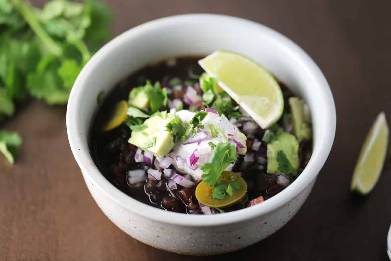 Instant Pot Black Bean Chili One Bite Vegan