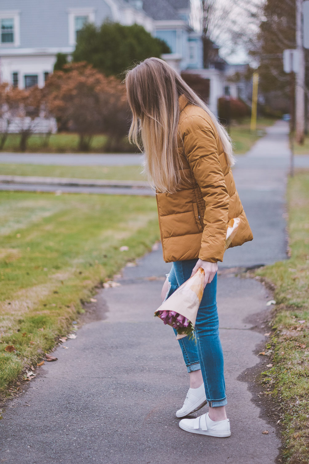 how to wear a puffer jacket One Brass Fox