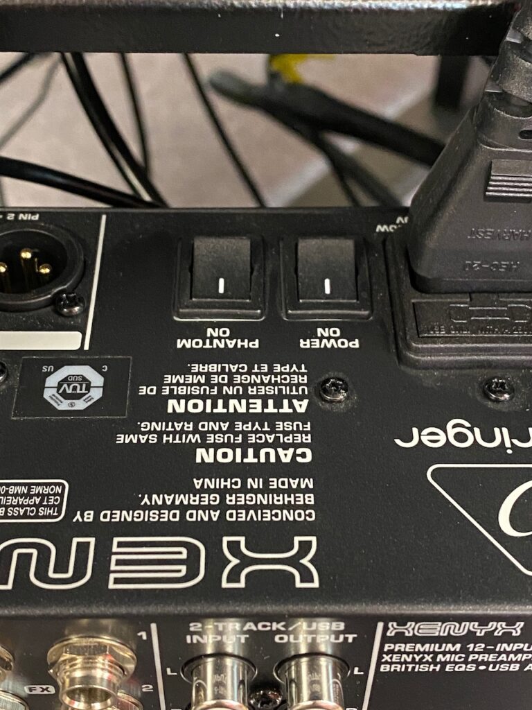 Audio Mixer Settings STUDIOMATIC