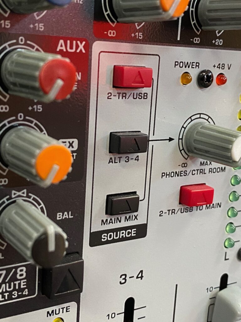 Audio Mixer Settings STUDIOMATIC