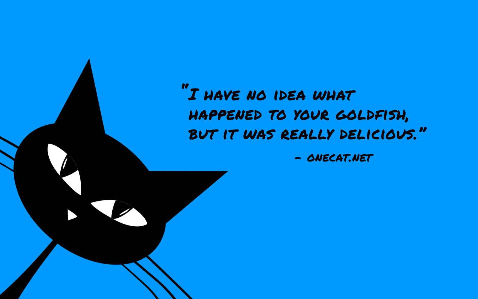 Cats Love Fish One Cat