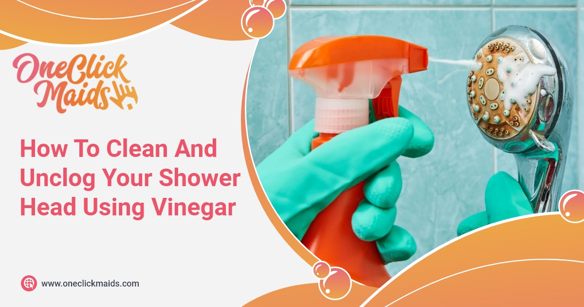 How To Clean And Unclog Your Shower Head Using Vinegar OneClickMaids