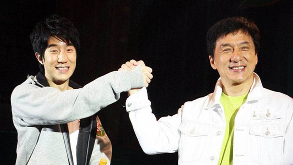 Jackie Chan With His Son