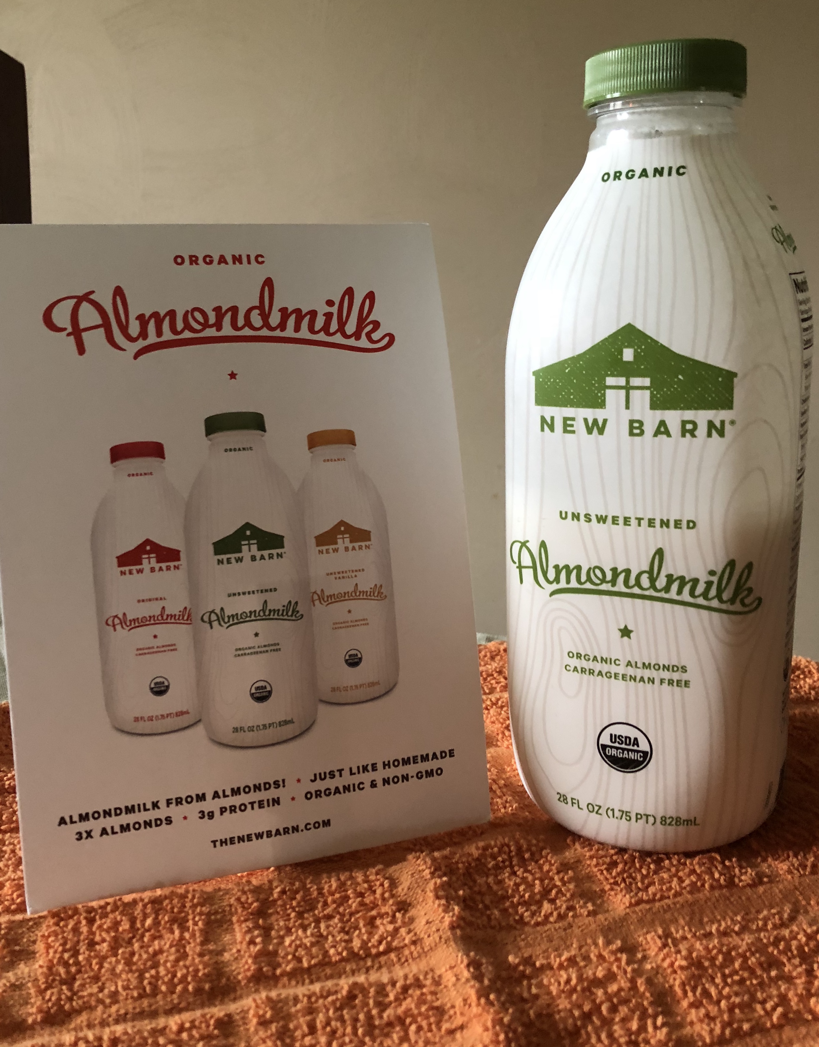 New Barn Organic Unsweetened Almondmilk