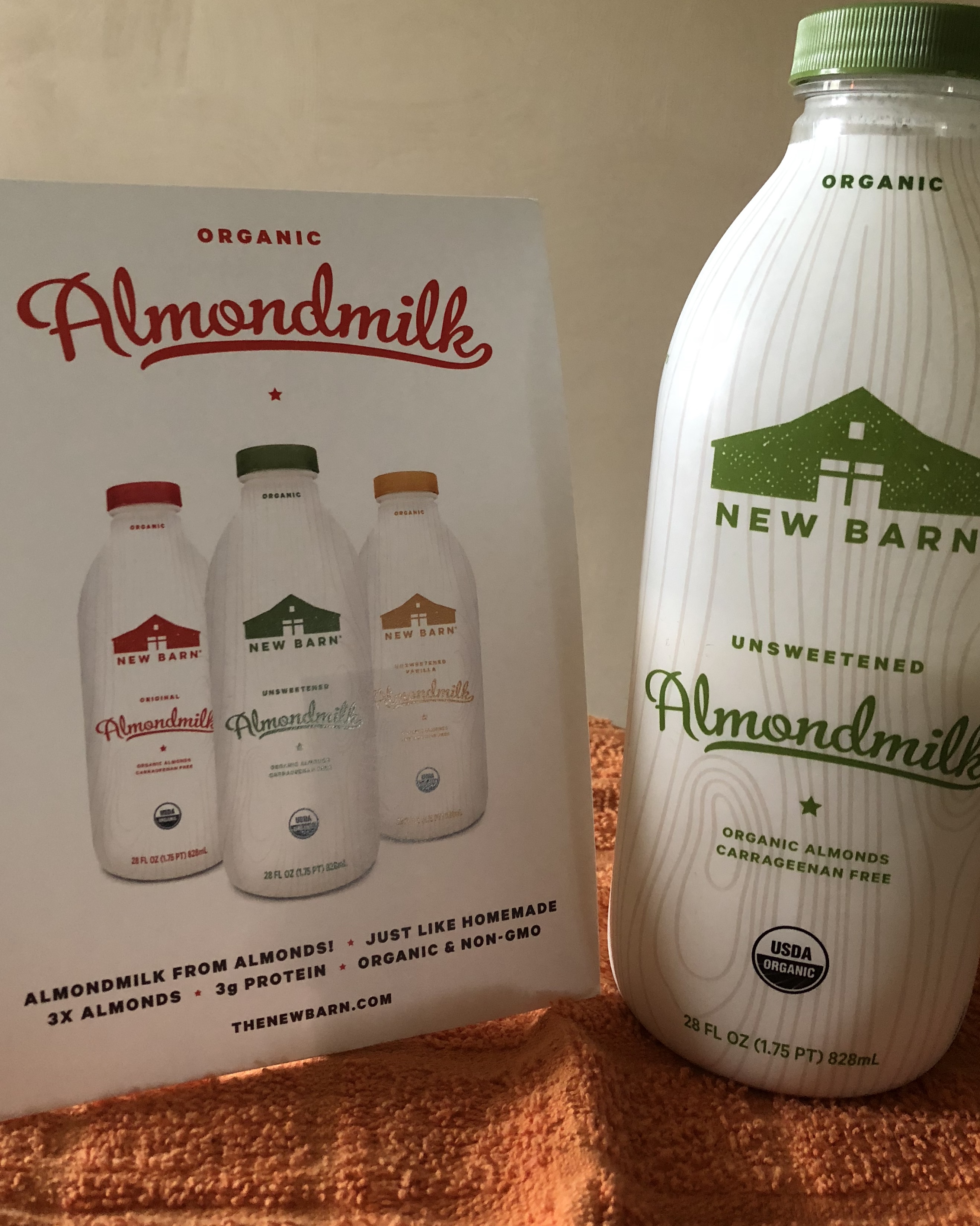 New Barn Organic Unsweetened Almondmilk