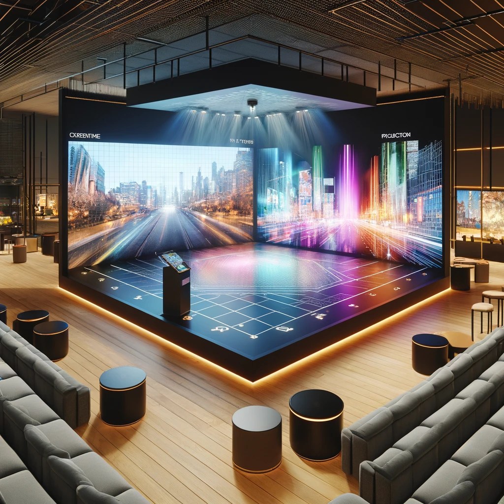 Immersive Venue Projector DecoratonNextGen Showroom Design